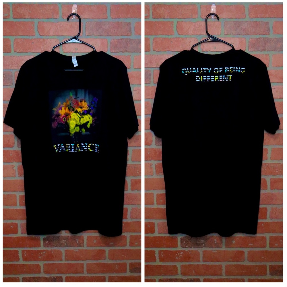 New Black T Shirt | Variance Floral